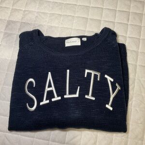 Mia & Tess Navy Blue Crew Neck Sweater